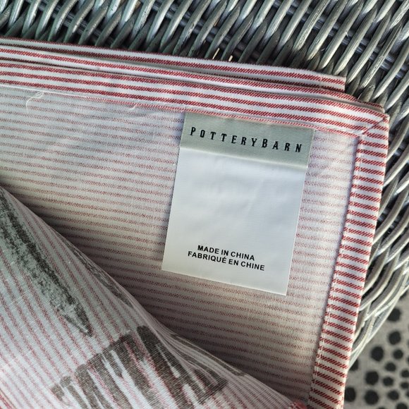 Pottery Barn GOOD EATIN' Cotton Fabri Napkins 4-Pack NEW ~ Retail $48 ~ RETRO - Picture 2 of 3